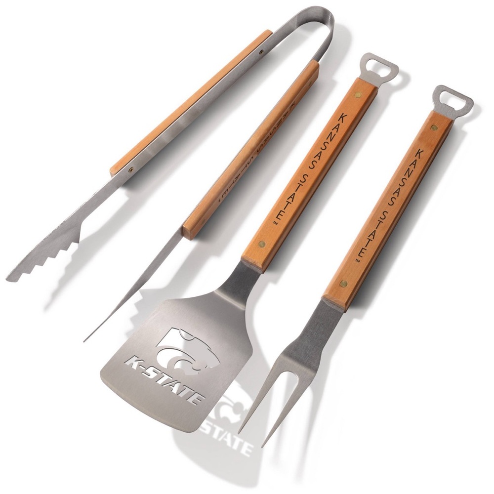 NWT NCAA Kansas State Wildcats classic series barbecue set three-piece